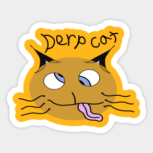 Derp Cat Sticker